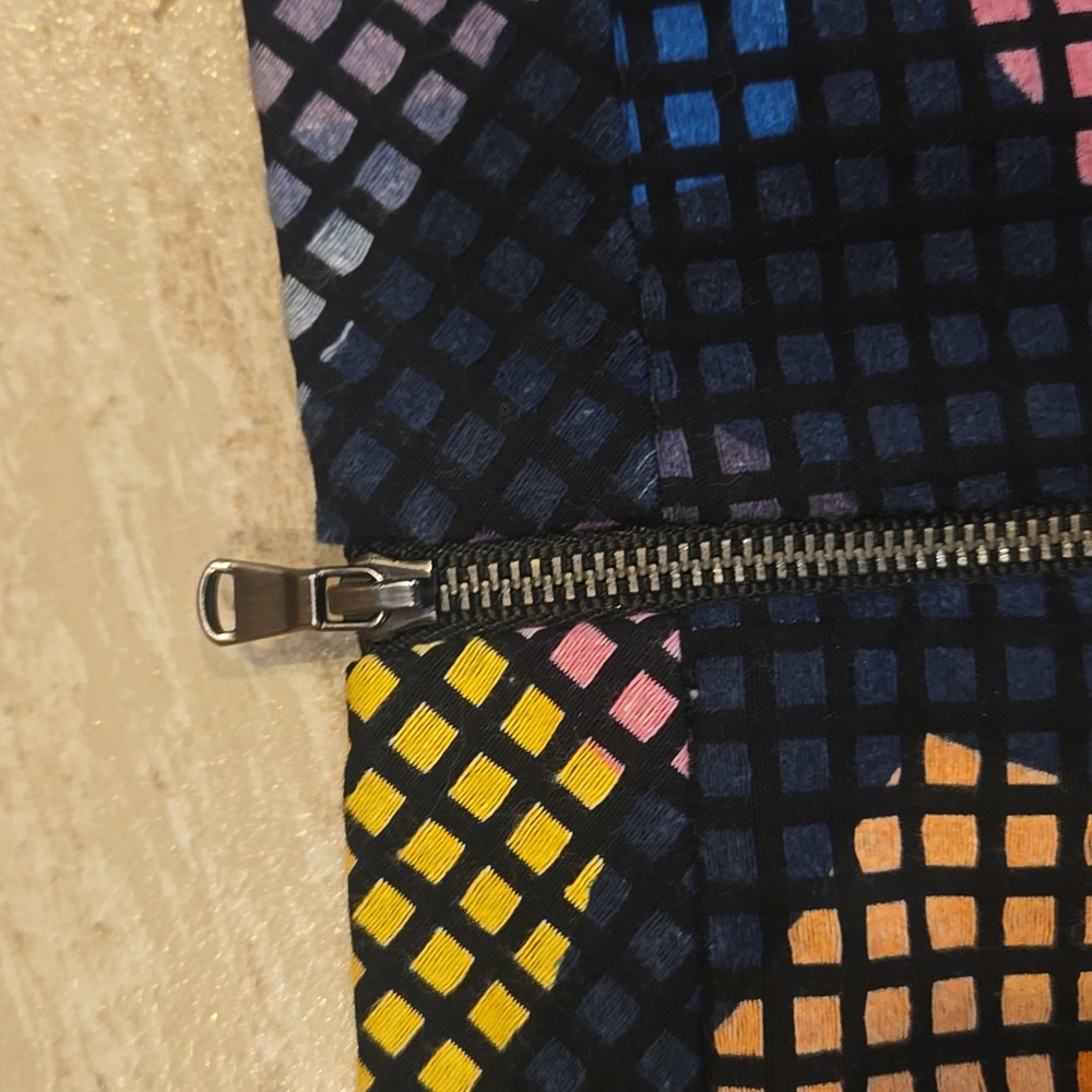 Trina Turk Colorful Grid Jacquard Front Panel Pencil Skirt - Picture 8 of 9